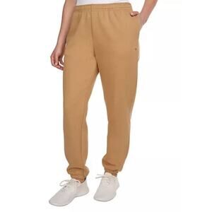 Champion Womens Fleece Sweatpants Size Medium Tan Athleisure